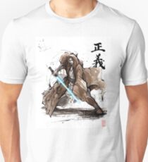 Jedi Knight from Star Wars with calligraphy Unisex T-Shirt