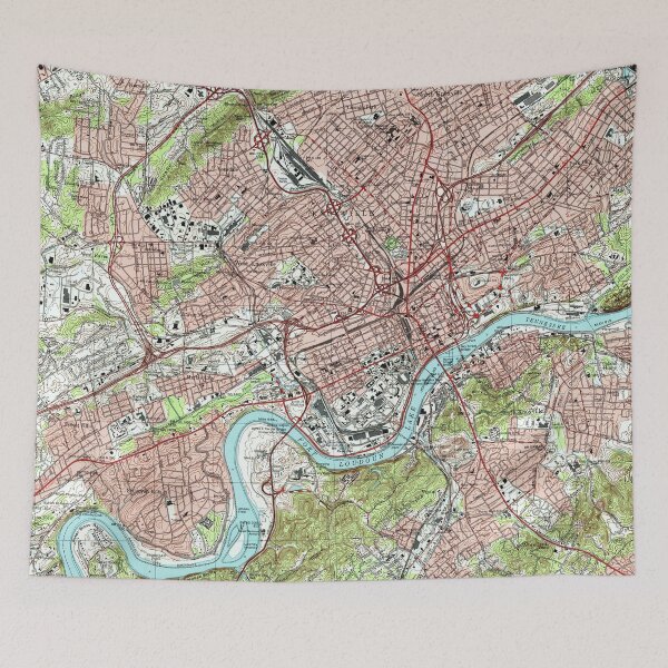 Item preview, Knoxville Tennessee Map (1978) designed and sold by BravuraMedia.