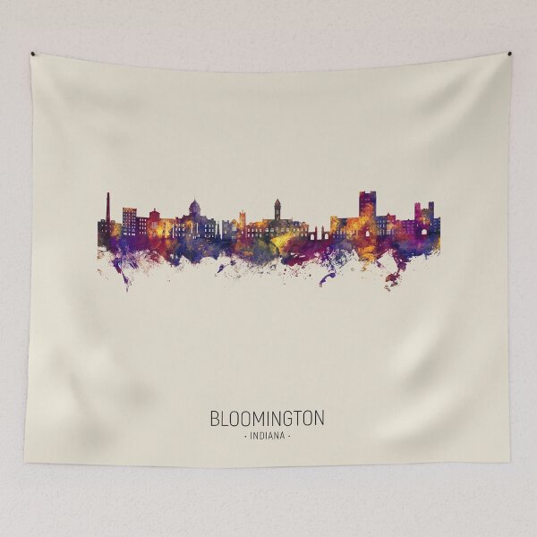 Item preview, Bloomington Indiana Skyline designed and sold by ArtPrints.