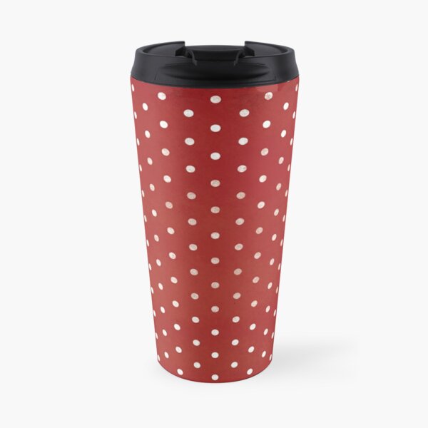 Red polka dots Travel Coffee Mug