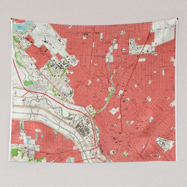Item preview, Vintage Map of Dallas Texas (1958) 2 designed and sold by BravuraMedia.