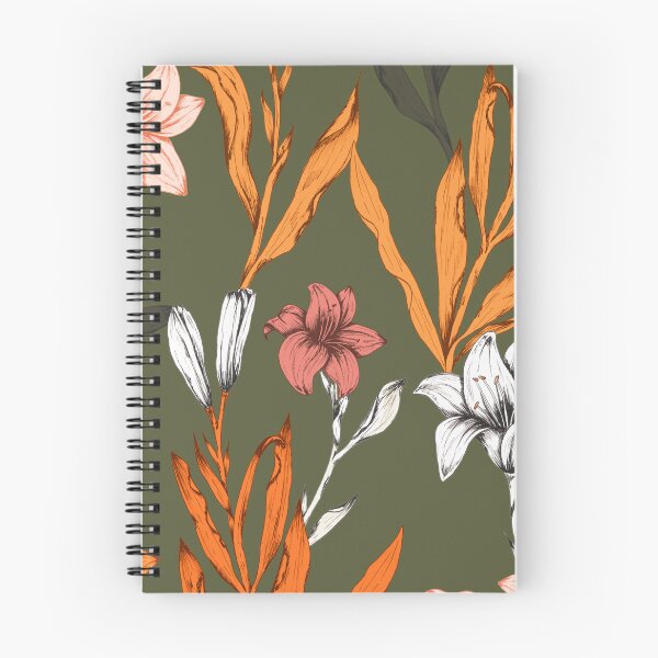 Item preview, Vintage Composition Notebook Journal Botanical Illustration, designed and sold by bonus24.