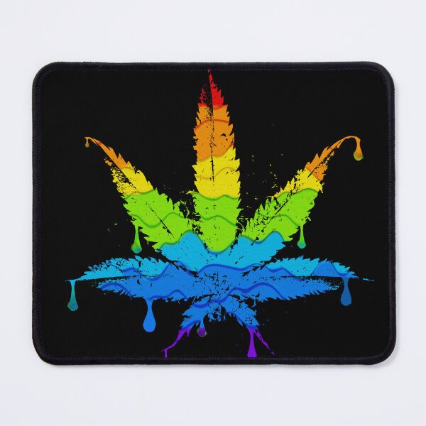 Item preview, Rainbow Marijuana Leaf Drip  designed and sold by DabGraphic.