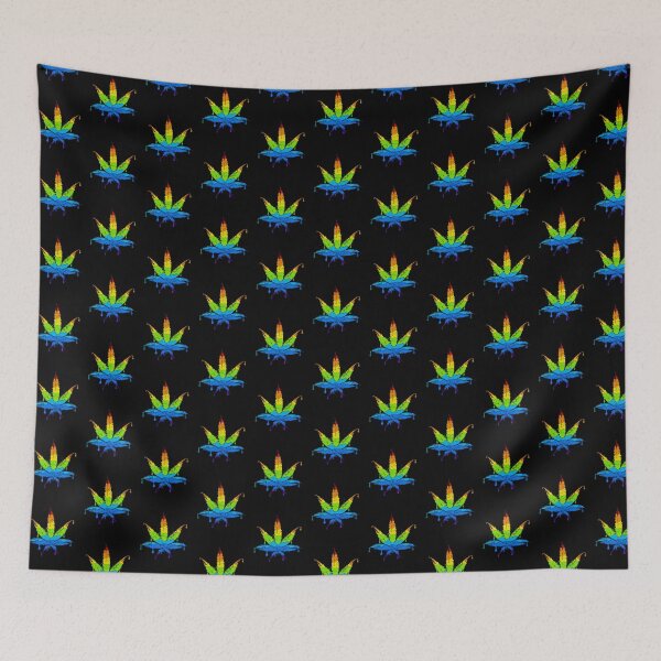 Item preview, Rainbow Marijuana Leaf Drip  designed and sold by DabGraphic.