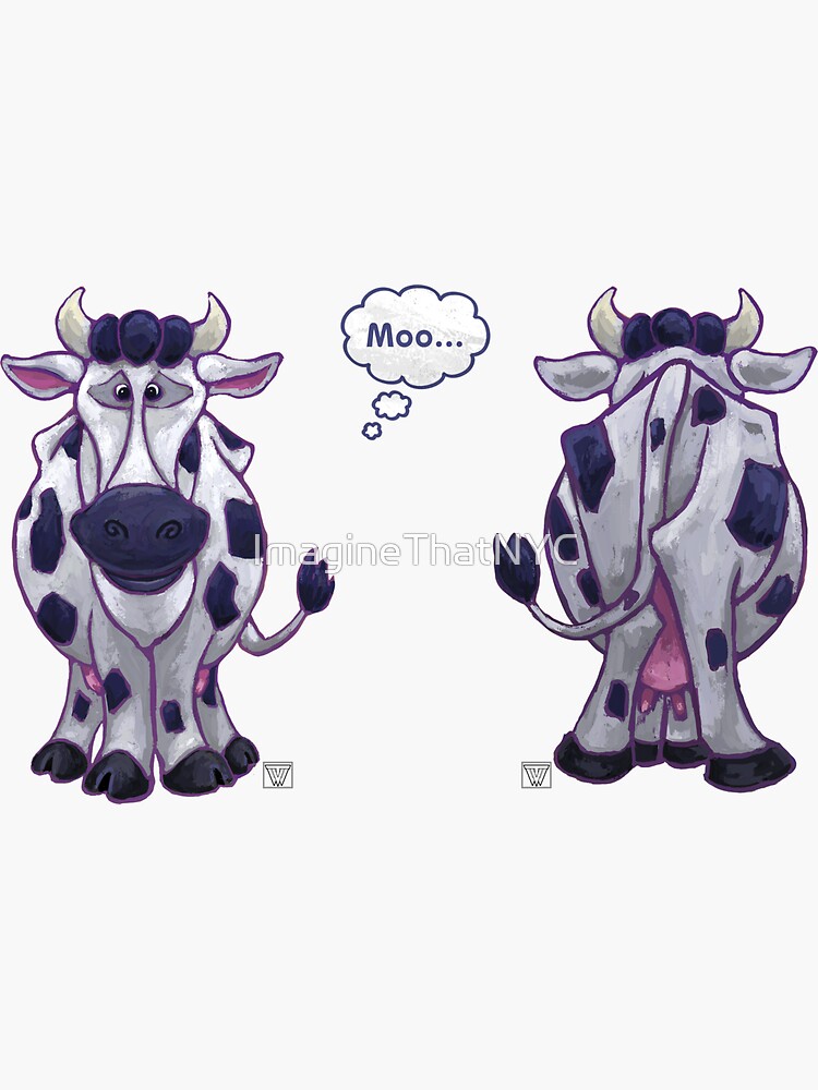 Animal Parade Cow Sticker Set by ImagineThatNYC