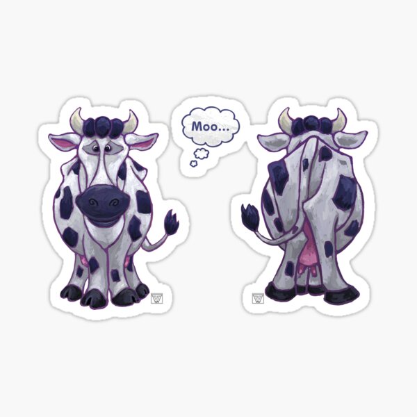 Item preview, Animal Parade Cow Sticker Set designed and sold by ImagineThatNYC.