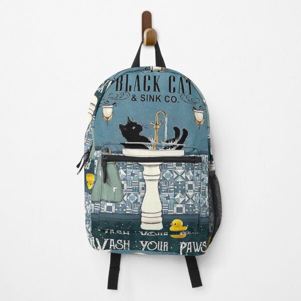 Item preview, Black Cat Wash your Paws Vertical  designed and sold by mielania.