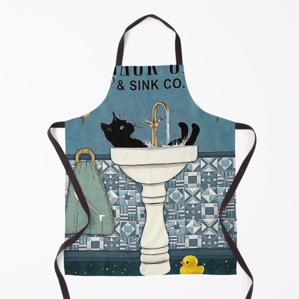 Item preview, Black Cat Wash your Paws Vertical  designed and sold by mielania.