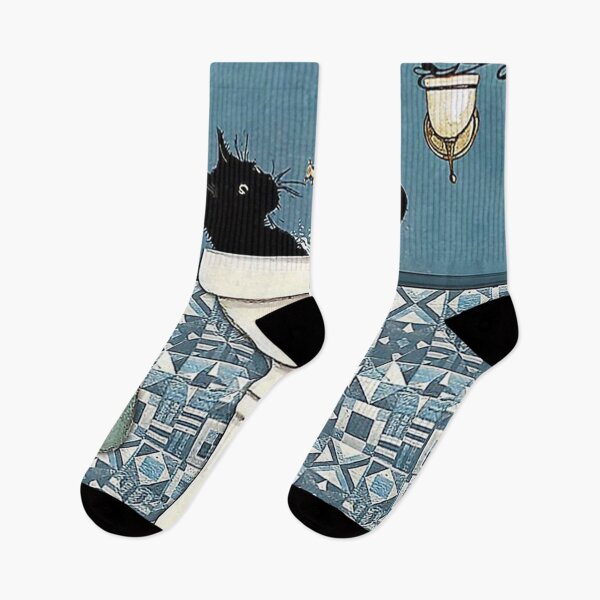 Item preview, Black Cat Wash your Paws Vertical  designed and sold by mielania.