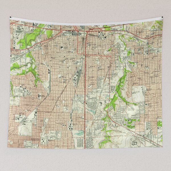 Item preview, Vintage Map of Fort Worth Texas (1955) designed and sold by BravuraMedia.