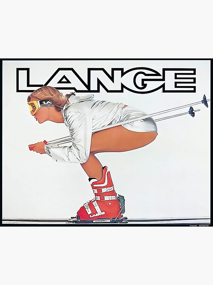 Discover Lange Ski Girl - Poster minimalist Premium Matte Poster