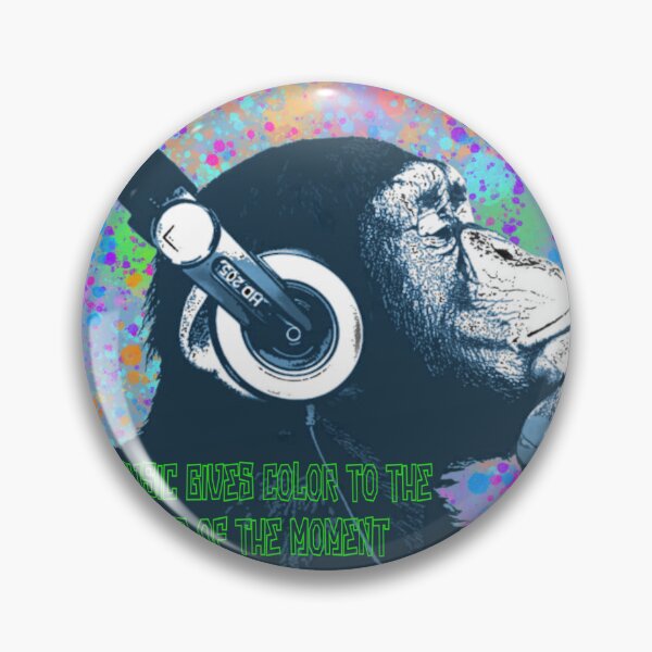 Item preview, Music Gives Color To The World - Banksy Monkey designed and sold by CASSNELSON.