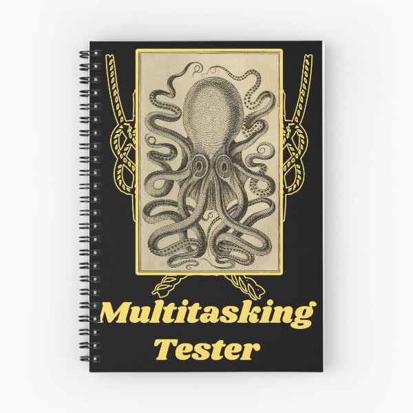 Item preview, 'Multitasking Tester' Old Book Octopus Graphic - Funny Quotes Designs for T-shirts, stickers and other accessories designed and sold by Ridiculam Toga.