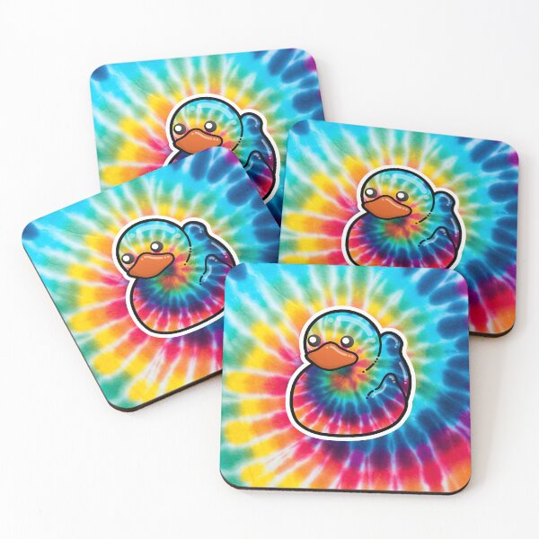 Item preview, Tie Dye Hippie Groovy Rubber Duckie designed and sold by Gay-Koala.