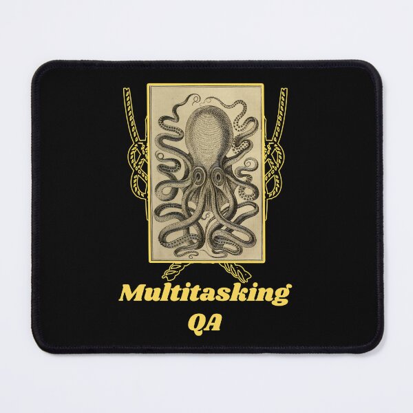 Item preview, 'Multitasking QA 'Old Book Octopus Graphic - Funny Quotes Designs for T-shirts, stickers and other accessories designed and sold by Ridiculam Toga.