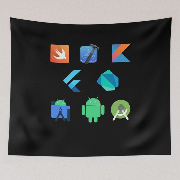 Item preview, Mobile App Developer Complete Logo Pack ( IOS, Android, Flutter ) designed and sold by Donavenwolfe.
