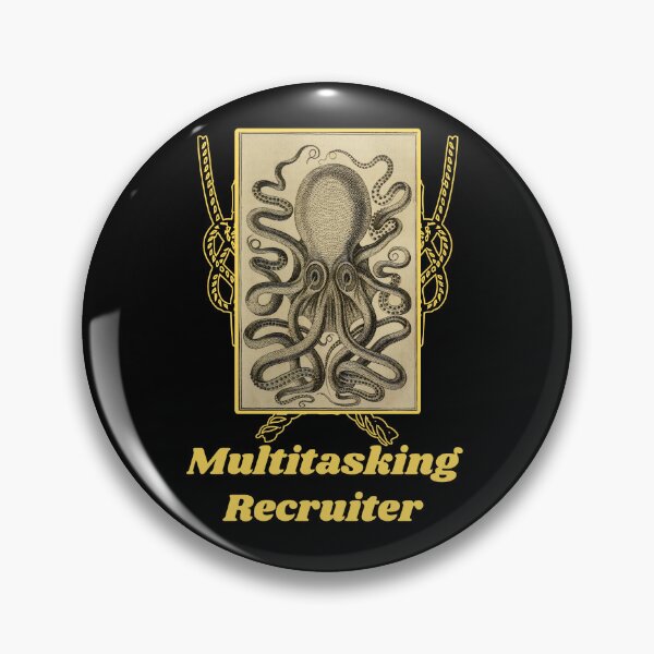 Item preview, 'Multitasking Recruiter' Old Book Octopus Graphic - Funny Quotes Designs for T-shirts, stickers and other accessories designed and sold by Ridiculam Toga.