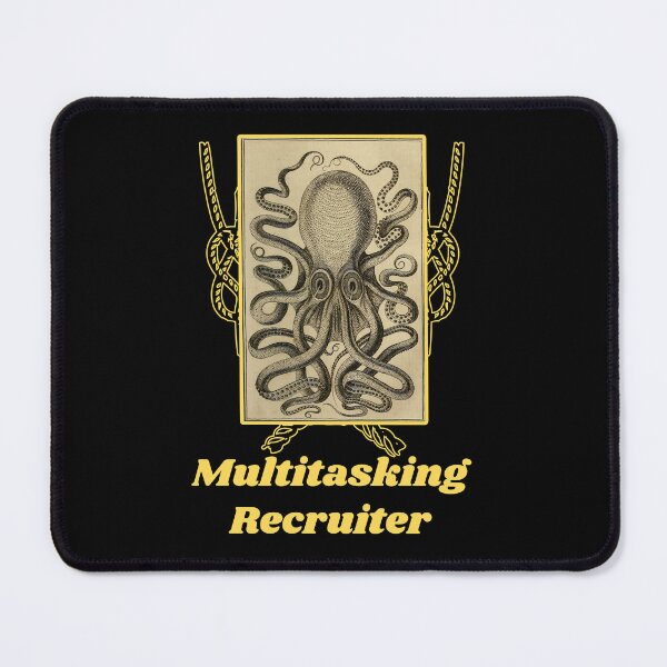Item preview, 'Multitasking Recruiter' Old Book Octopus Graphic - Funny Quotes Designs for T-shirts, stickers and other accessories designed and sold by Ridiculam Toga.