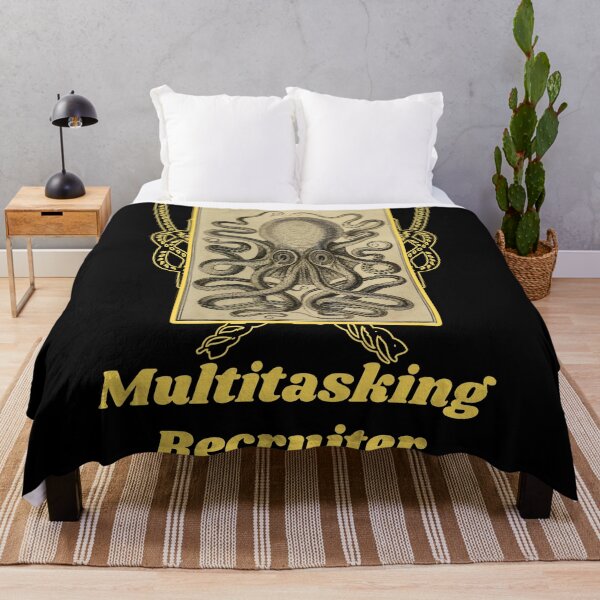 Item preview, 'Multitasking Recruiter' Old Book Octopus Graphic - Funny Quotes Designs for T-shirts, stickers and other accessories designed and sold by Ridiculam Toga.