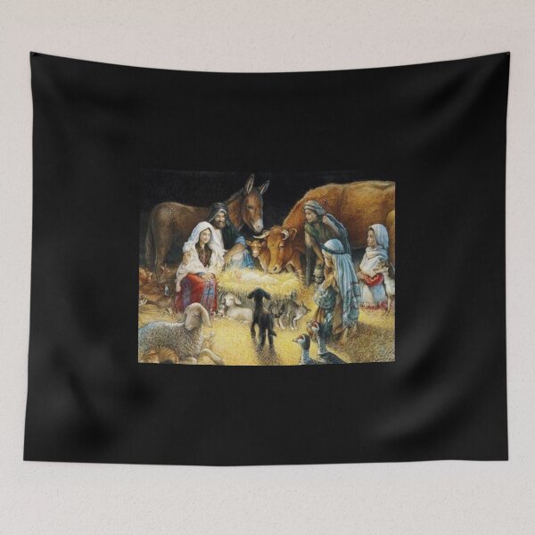 Item preview, Baby Jesus mother Mary Joseph And Children designed and sold by Rowena Jones.