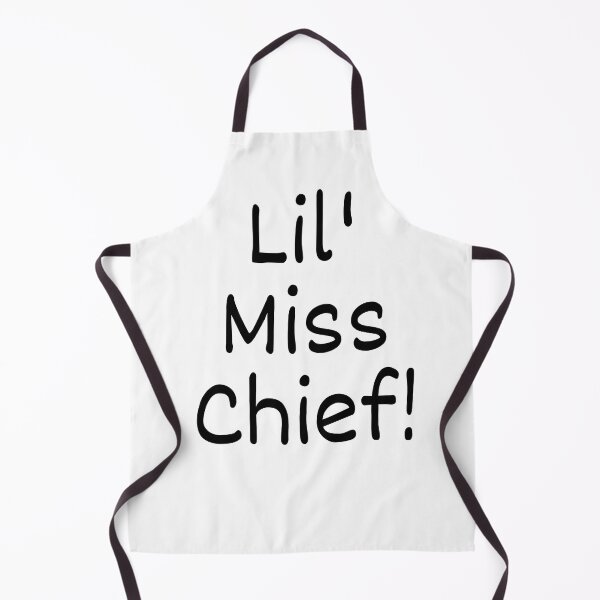 Artikelvorschau, Lil Miss Chief. Kleine Miss Chief. Kleiner Unfug! Typografie. Schwarzer Text. Skript. entworfen und verkauft von JellyBeenzz.