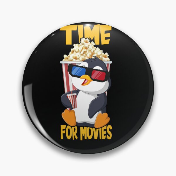 Item preview, Watch Movies With Cartoon Penguin designed and sold by sbachstroem.