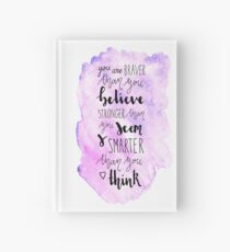 You are braver than you believe Hardcover Journal