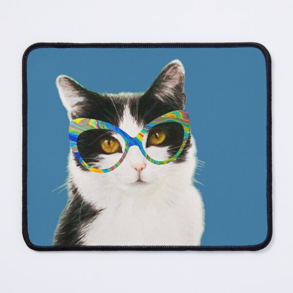 Item preview, Funny cat face with funky glasses designed and sold by NathBros.