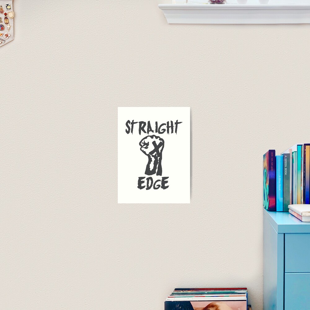 "Straight Edge" Art Print by ourkid Redbubble