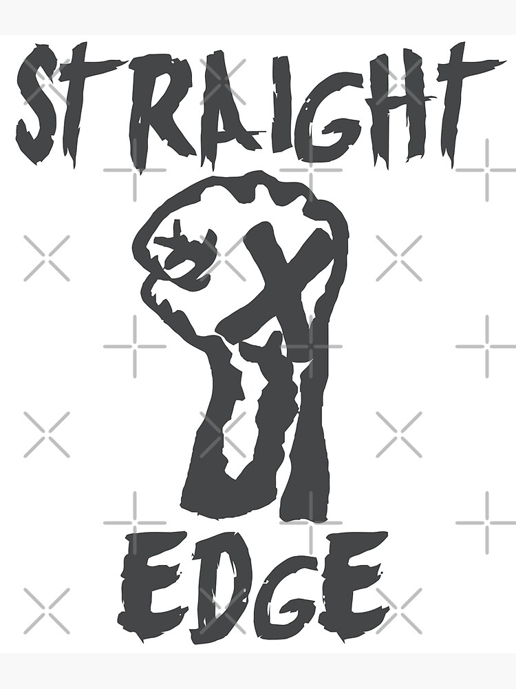 "Straight Edge" Art Print by ourkid Redbubble