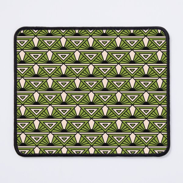 Item preview, Art Deco Pattern No 76 - Green - Vintage Pattern Minimalist designed and sold by Millusti.