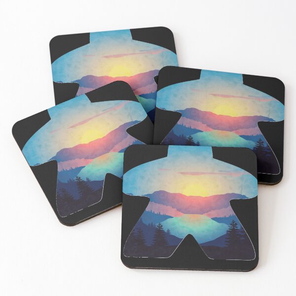 Item preview, Beautiful Sunset Adventure Meeple Board Game Scene Classic designed and sold by mathewbenjamin.