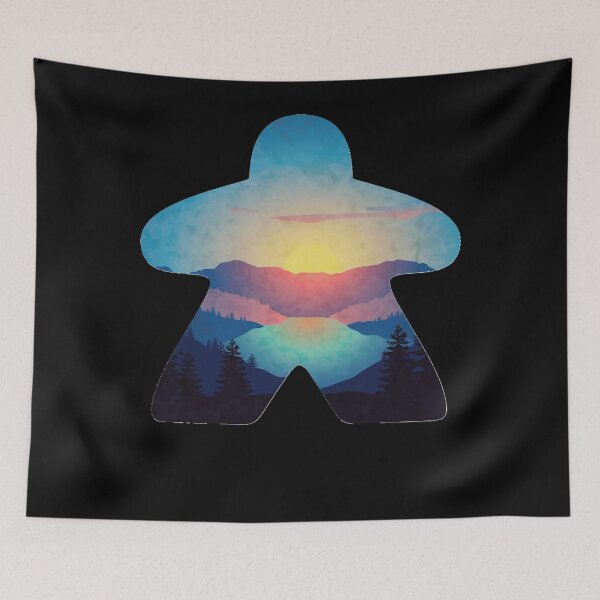 Item preview, Beautiful Sunset Adventure Meeple Board Game Scene Classic designed and sold by mathewbenjamin.