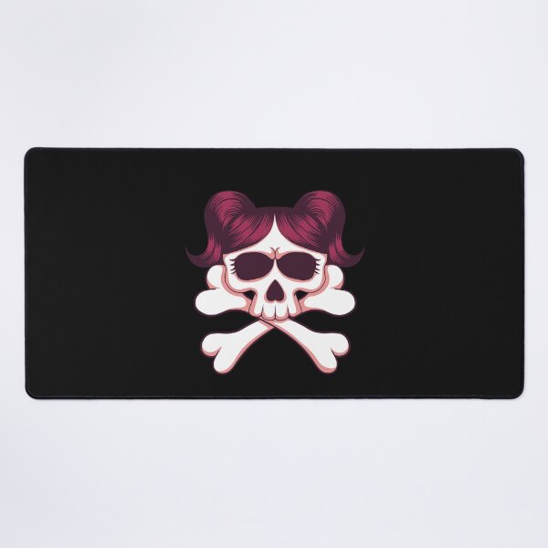 Item preview,  Funny Skull With Girl Crossbone For T shirt & stickers  designed and sold by Yassin  KM.