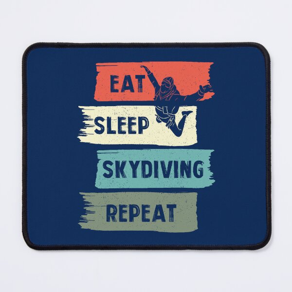 Item preview, Eat Sleep Skydiving Repeat - A skydiver with the slogan Eat Sleep Skydiving Repeat designed and sold by velisani.