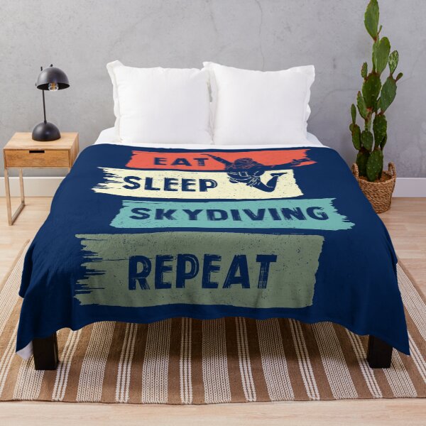 Item preview, Eat Sleep Skydiving Repeat - A skydiver with the slogan Eat Sleep Skydiving Repeat designed and sold by velisani.