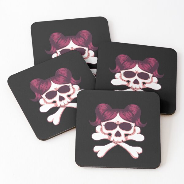 Item preview,  Funny Skull With Girl Crossbone For T shirt & stickers  designed and sold by Yassin  KM.