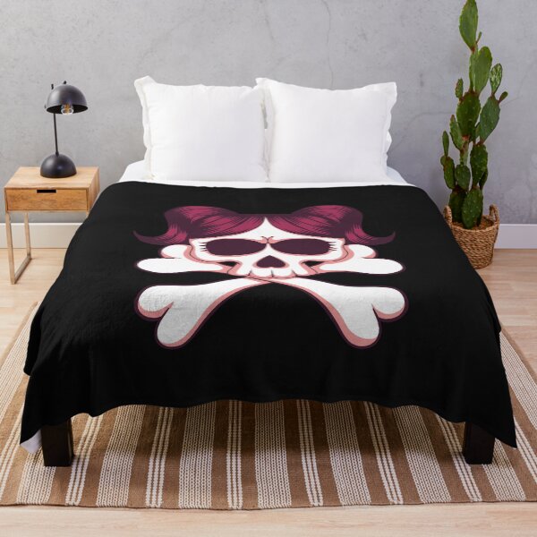 Item preview,  Funny Skull With Girl Crossbone For T shirt & stickers  designed and sold by Yassin  KM.