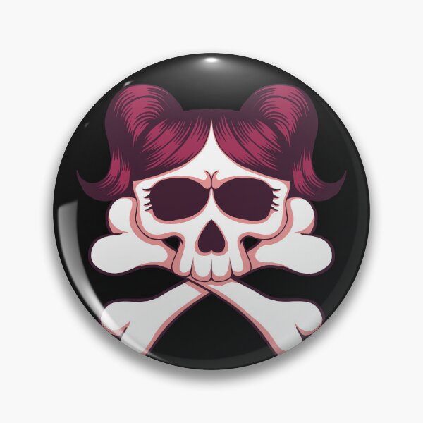 Item preview,  Funny Skull With Girl Crossbone For T shirt & stickers  designed and sold by Yassin  KM.