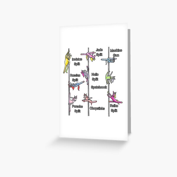 Spreadies Every Day Pole Dancing Ponies Greeting Card
