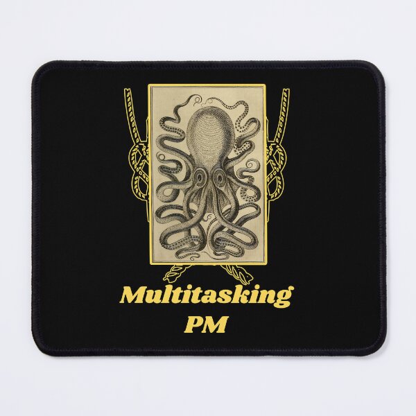 Item preview, 'Multitasking PM' Old Book Octopus Graphic - Funny Quotes Designs for T-shirts, stickers and other accessories designed and sold by Ridiculam Toga.