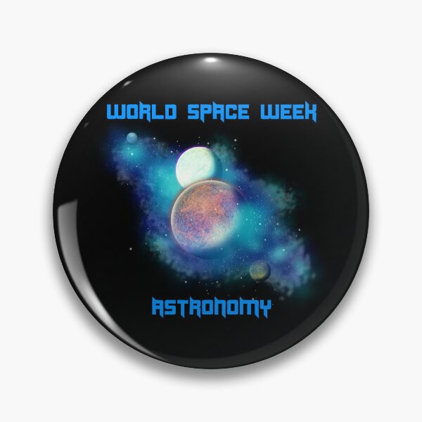 Item preview, World Space Week Begins Astronomy moon designed and sold by star-boutique.