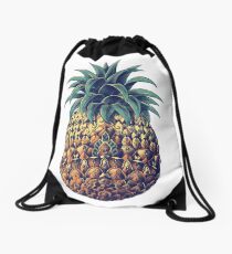 Kunstvolle Ananas (Farbversion) Rucksackbeutel