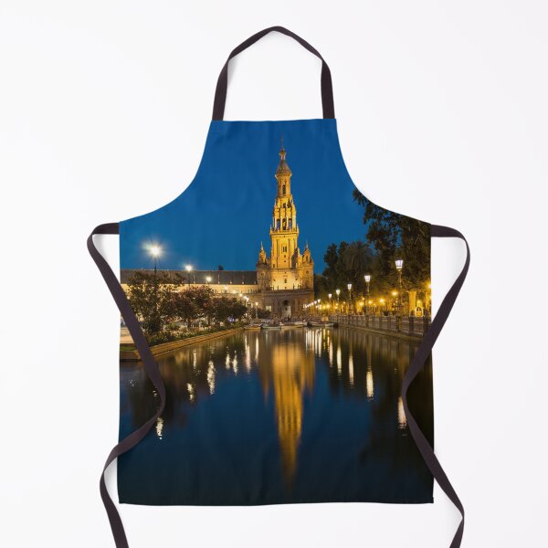 Item preview, Andalusian Night Magic - Soft Reflections at Plaza de Espana in Seville Spain designed and sold by Georgia Mizuleva.