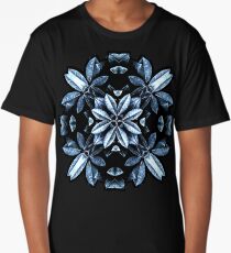 Metallic Leaves Mandala Long T-Shirt