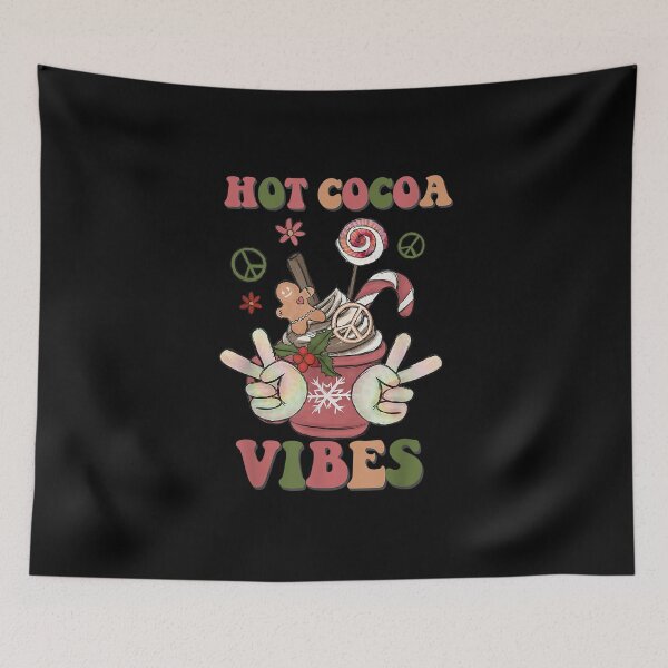 Item preview, Retro Hot Cocoa Vibes Winter Vibes Merry Christmas Coffee designed and sold by Isabelsutton.