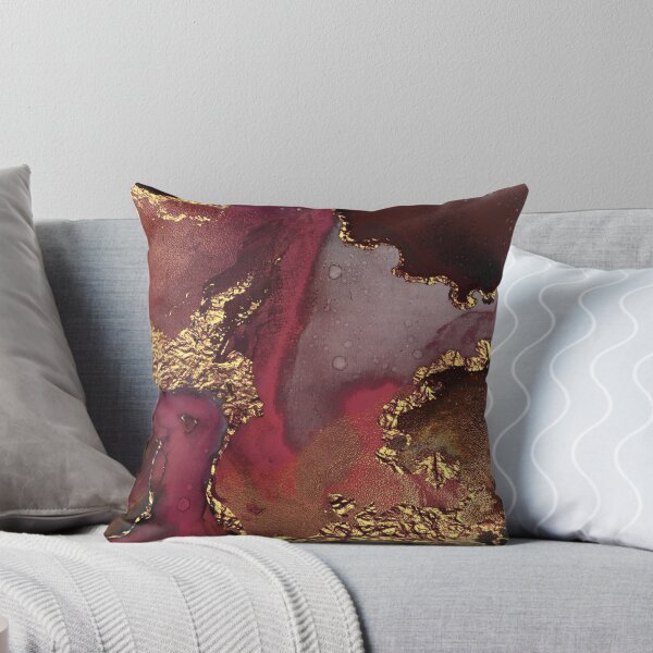Item preview, Watercolor Mauve Purple Rust Orange and Gold, Modern Abstract Galaxy designed and sold by PixDezines.