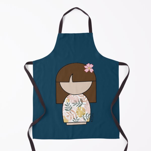 Item preview, Copy of Japanese Kokeshi Doll in Pink Floral Print designed and sold by BareNakedNutes.