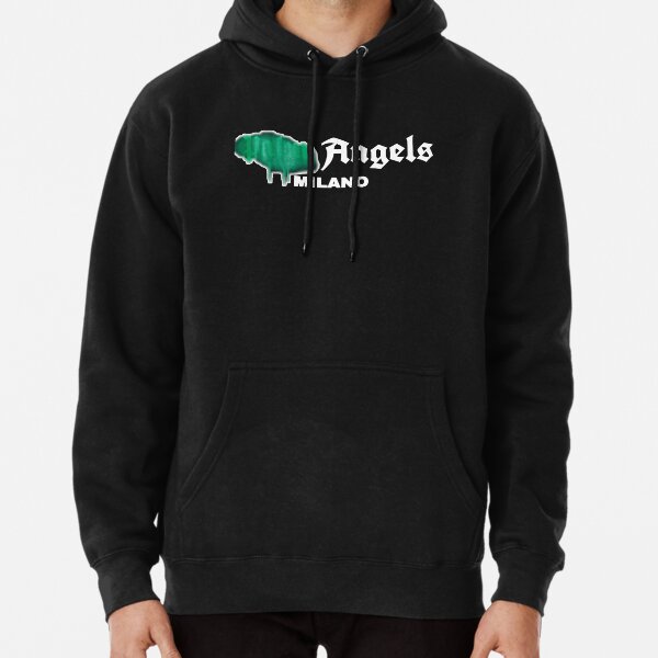 New Palm Angels Sprayed Print Logo Pullover Hoodie for Sale by  FRANOLLAHITEz