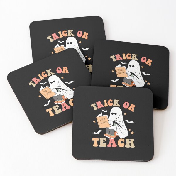 Item preview, Retro Halloween Trick Or Teach Spooky Season Scary Ghost designed and sold by SpookySeasonTee.